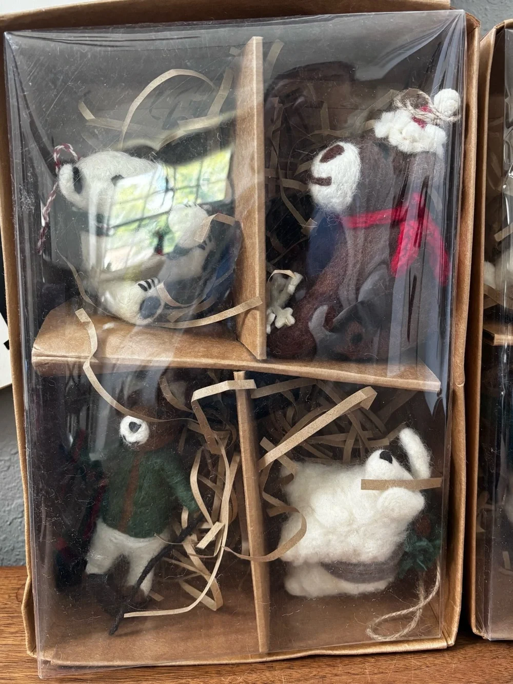 Pottery Barn Felt Animal Ornament Set (2)— Holiday Woodland Characters
